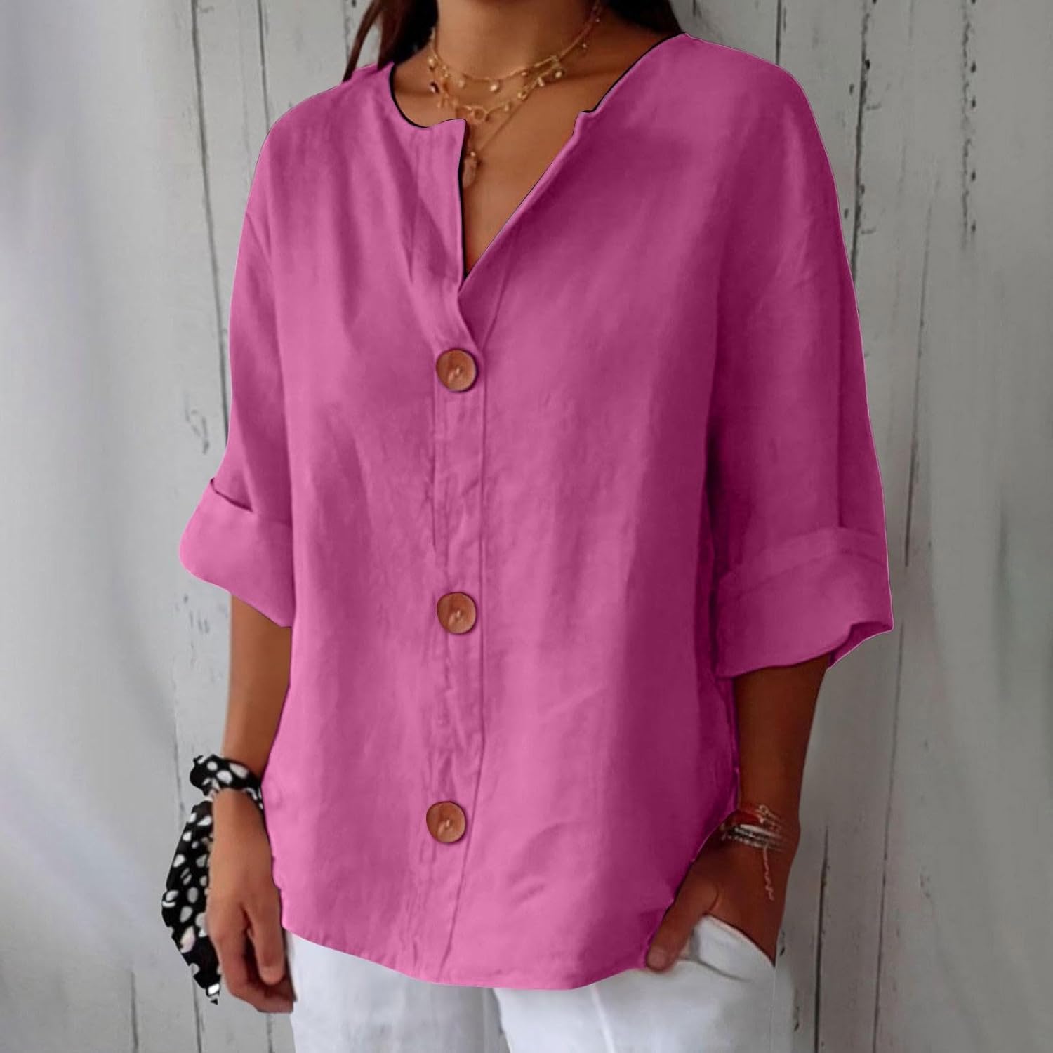 Sofie | Afslappet linnedbluse til tidløs elegance