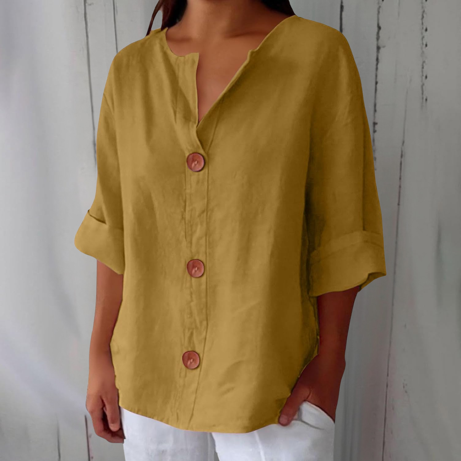 Sofie | Afslappet linnedbluse til tidløs elegance