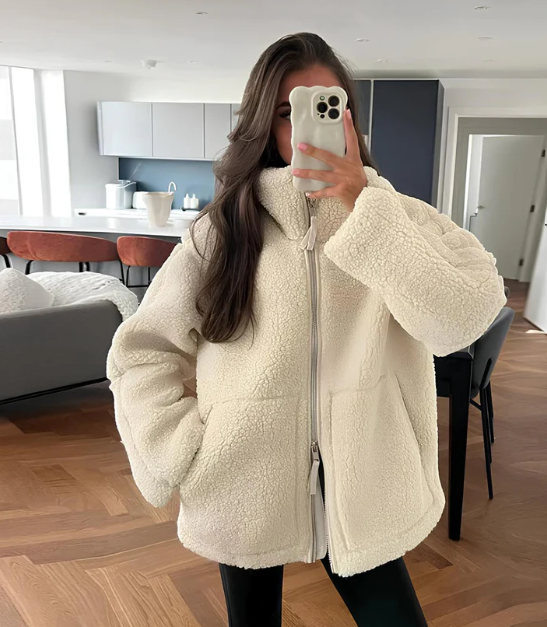 Dame Teddyfrakke – Oversized