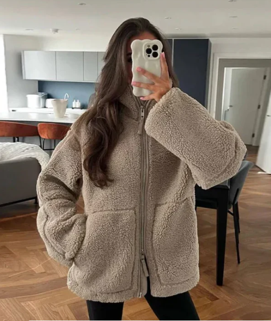 Dame Teddyfrakke – Oversized