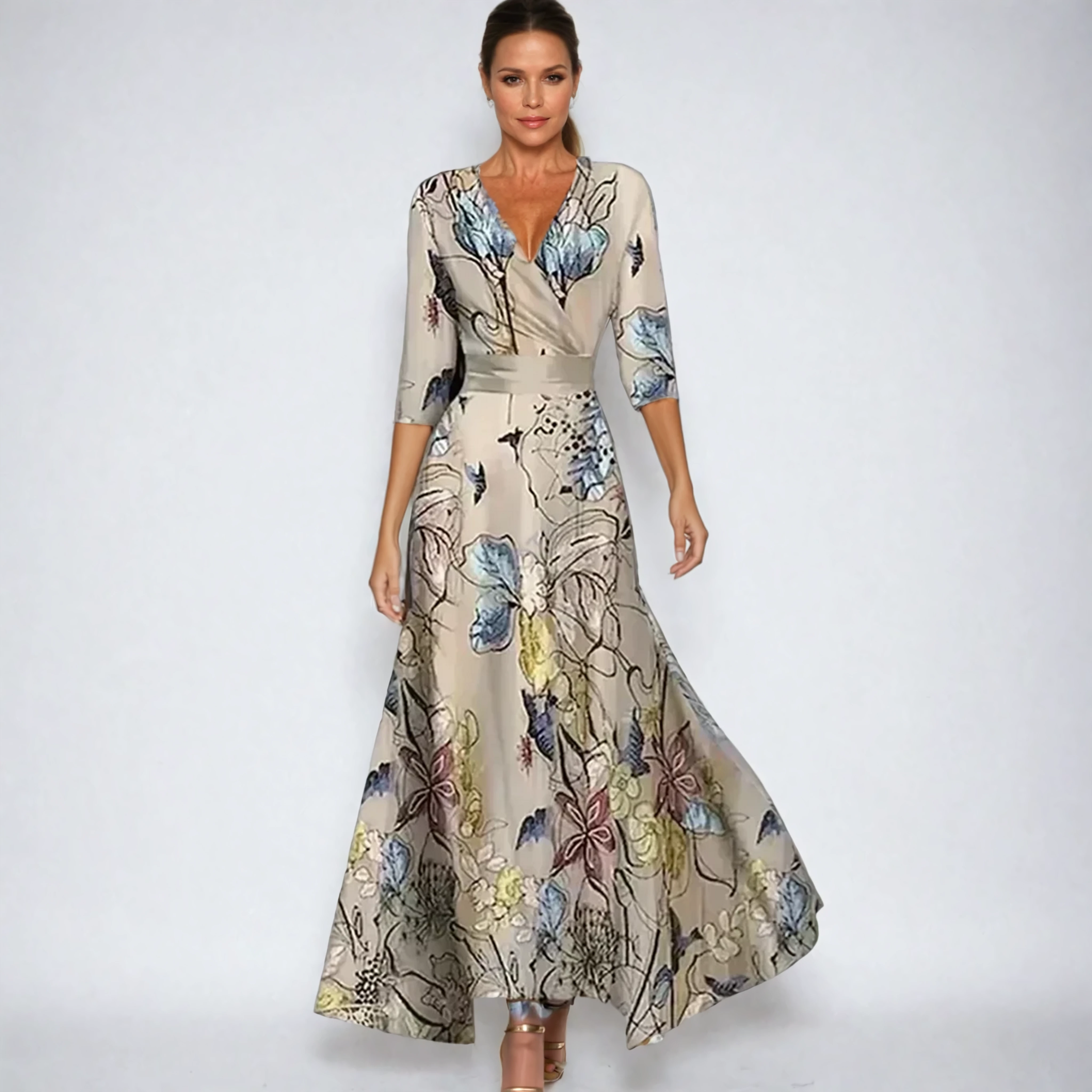 Clémence | Elegant blomsterknude skjorte