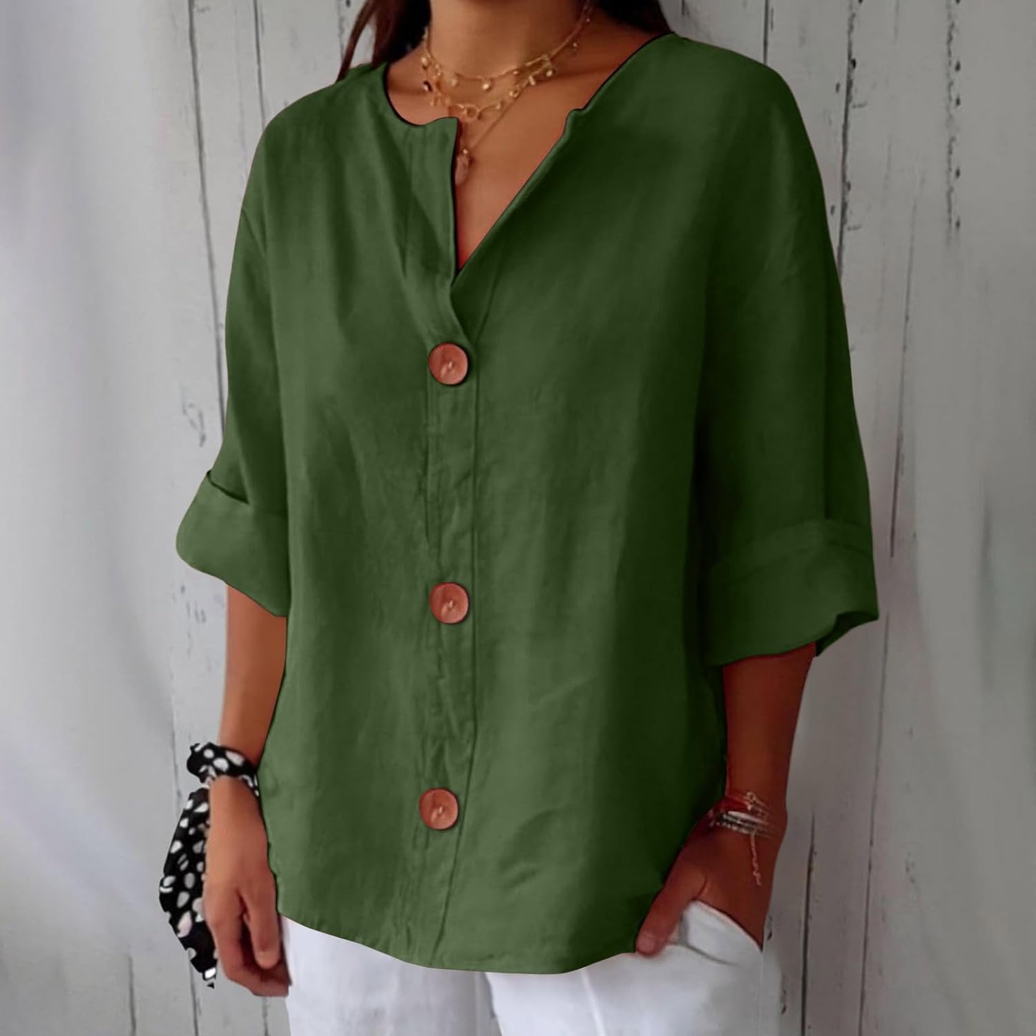 Sofie | Afslappet linnedbluse til tidløs elegance
