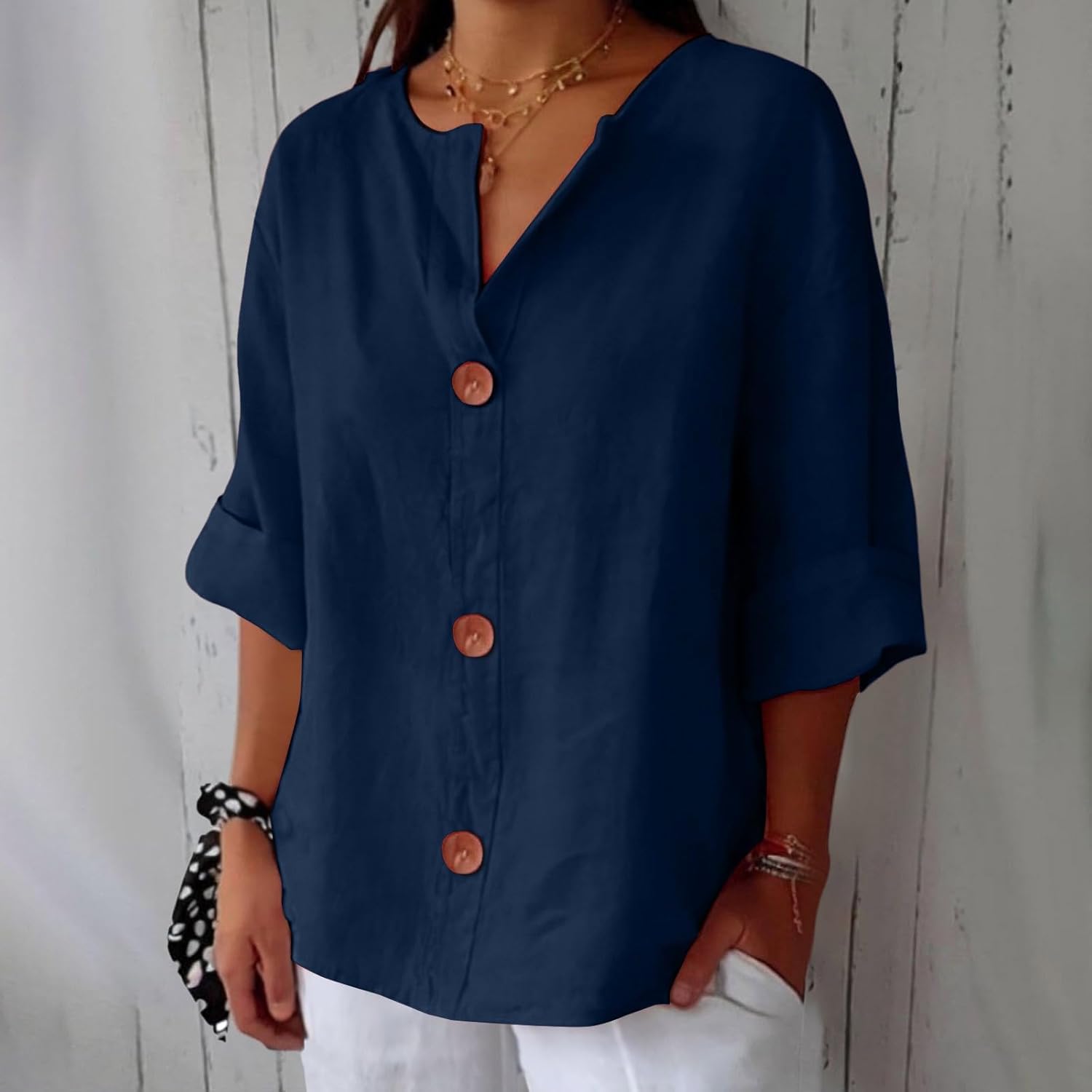Sofie | Afslappet linnedbluse til tidløs elegance