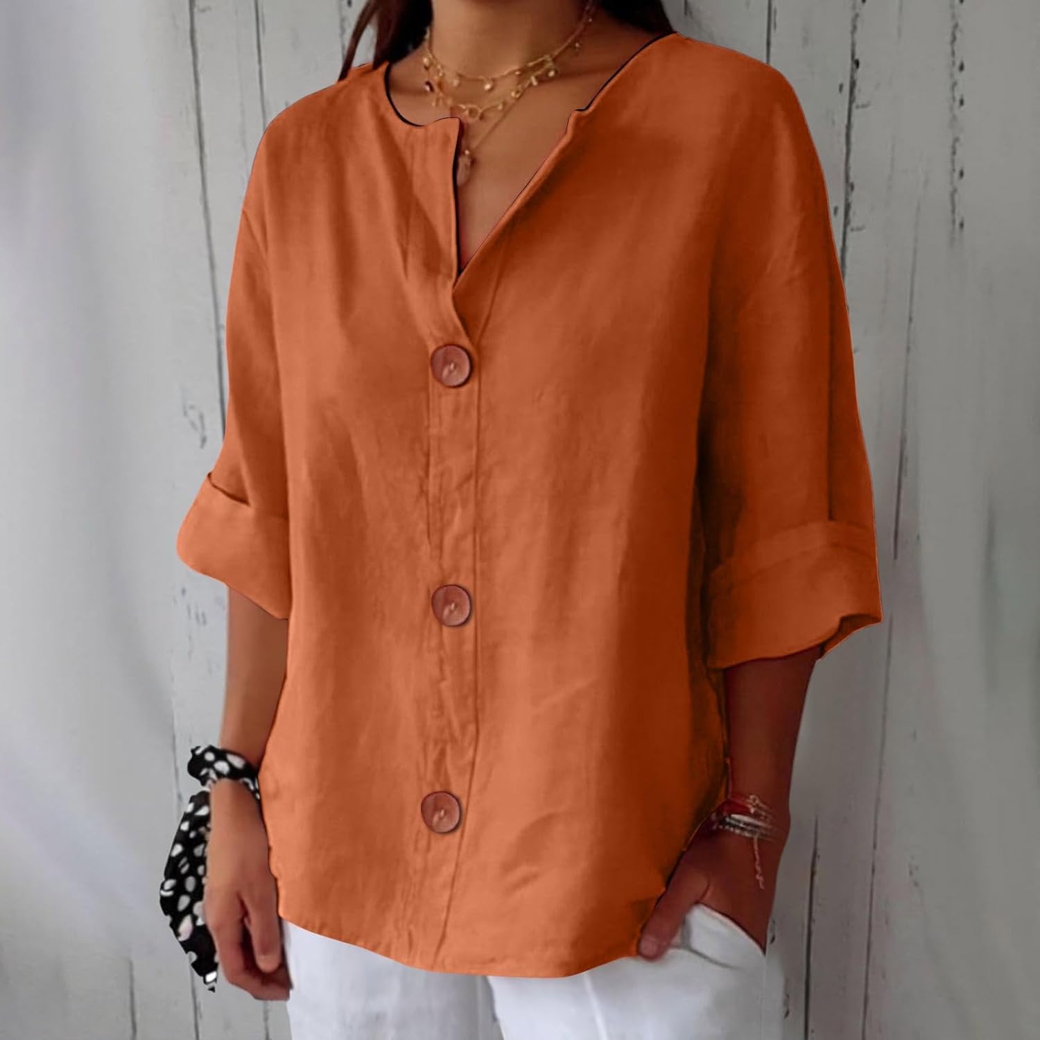 Sofie | Afslappet linnedbluse til tidløs elegance