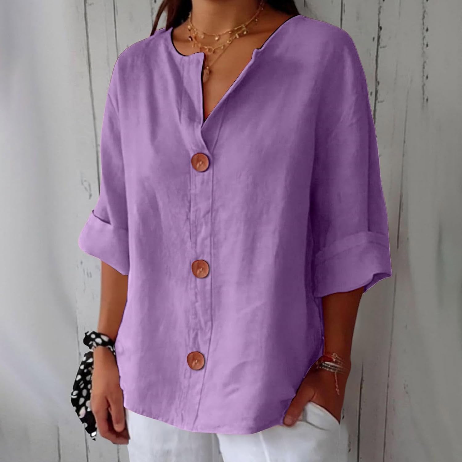 Sofie | Afslappet linnedbluse til tidløs elegance