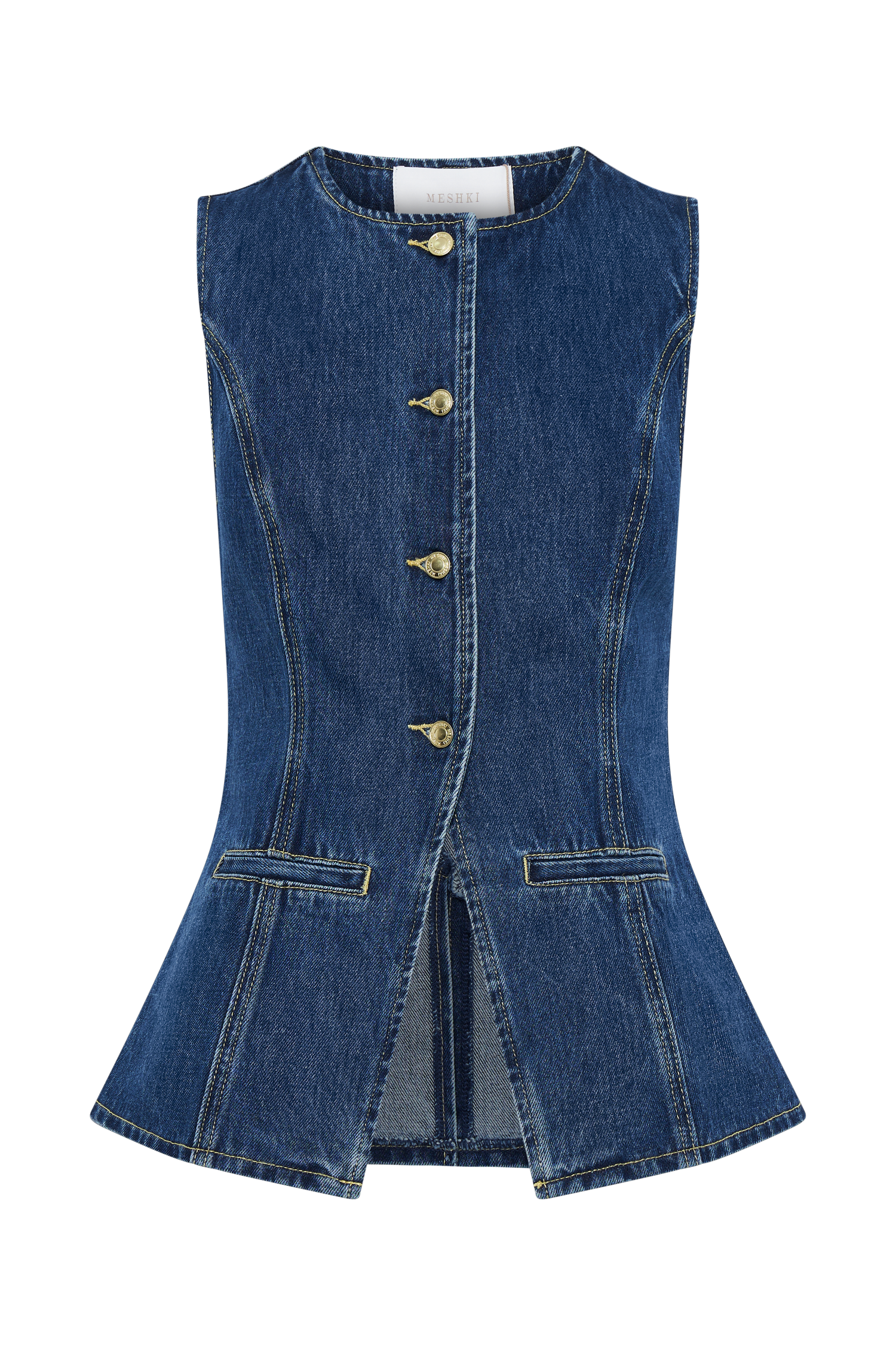 Sofie | Trendy denim sæt med knapper